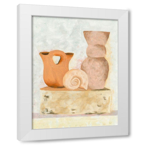 Table Top Stills VI White Modern Wood Framed Art Print by Wang, Melissa