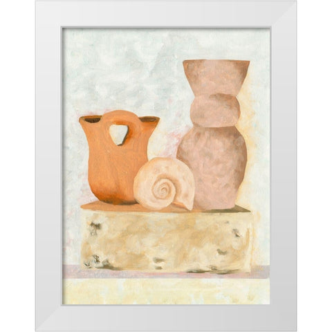 Table Top Stills VI White Modern Wood Framed Art Print by Wang, Melissa