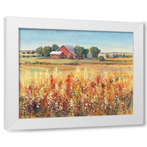 Country View I White Modern Wood Framed Art Print by OToole, Tim