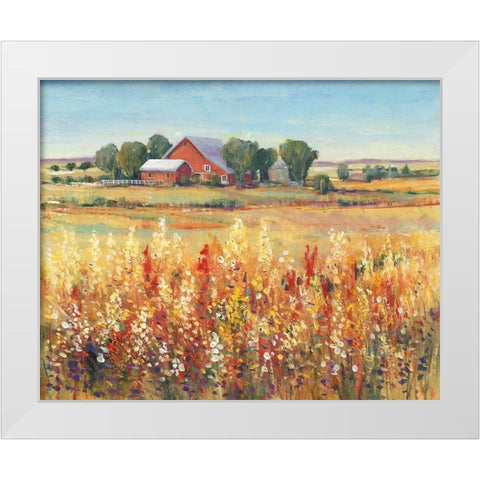 Country View I White Modern Wood Framed Art Print by OToole, Tim