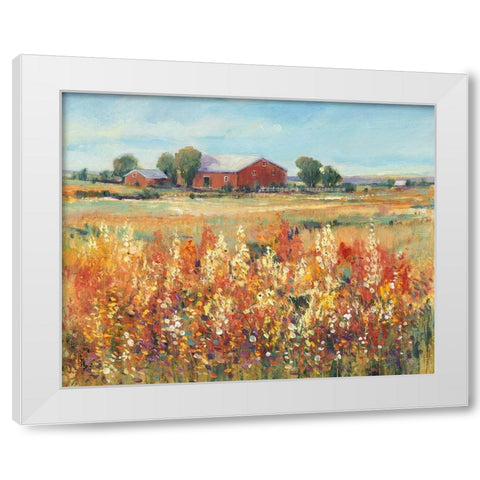 Country View II White Modern Wood Framed Art Print by OToole, Tim