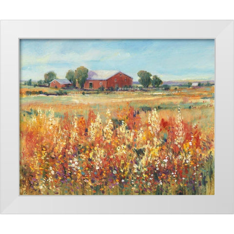 Country View II White Modern Wood Framed Art Print by OToole, Tim