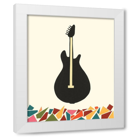 Cut Paper Instruments VII White Modern Wood Framed Art Print by Moore, Regina