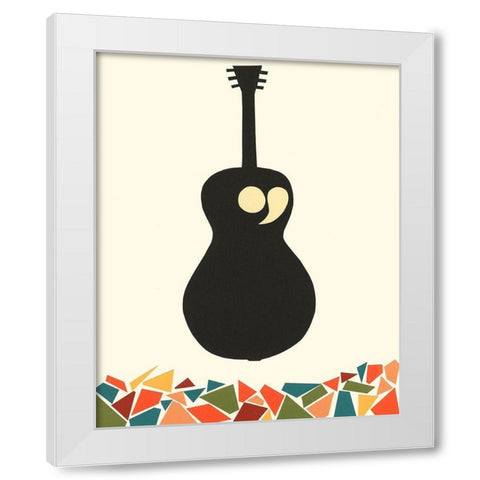 Cut Paper Instruments VIII White Modern Wood Framed Art Print by Moore, Regina