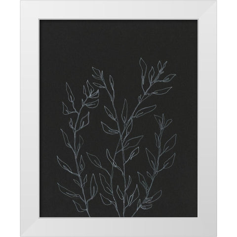 Simple Stalk I White Modern Wood Framed Art Print by Moore, Regina