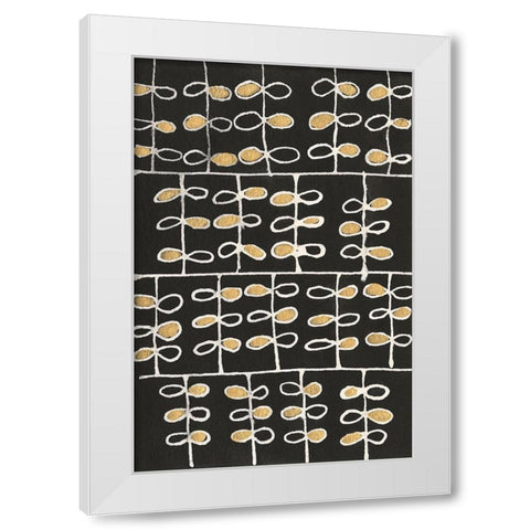 Gold Tested I White Modern Wood Framed Art Print by Moore, Regina