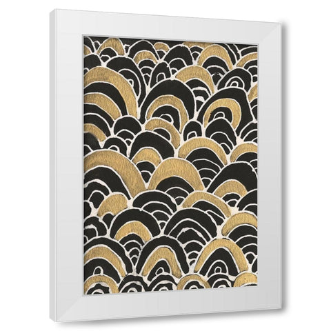 Gold Tested II White Modern Wood Framed Art Print by Moore, Regina