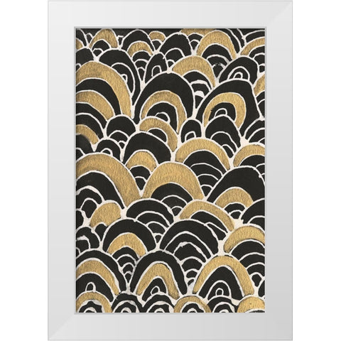 Gold Tested II White Modern Wood Framed Art Print by Moore, Regina