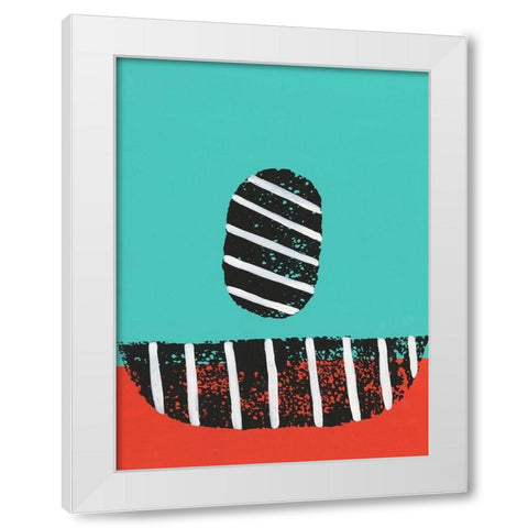 Colorful Isolation I White Modern Wood Framed Art Print by Moore, Regina