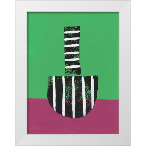 Colorful Isolation II White Modern Wood Framed Art Print by Moore, Regina