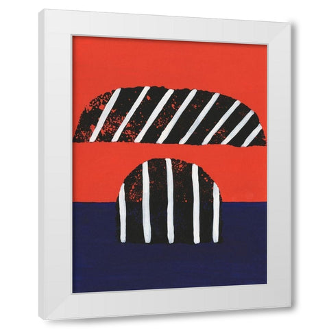 Colorful Isolation III White Modern Wood Framed Art Print by Moore, Regina
