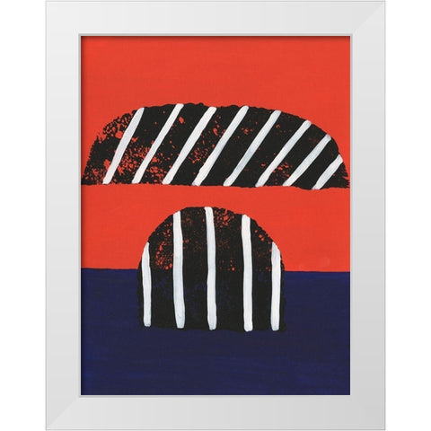 Colorful Isolation III White Modern Wood Framed Art Print by Moore, Regina
