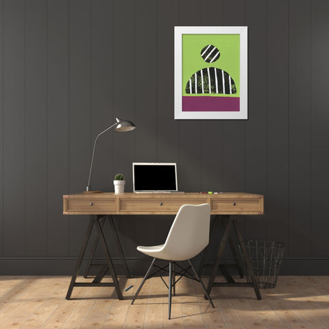 Colorful Isolation IV White Modern Wood Framed Art Print by Moore, Regina