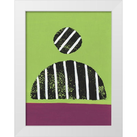 Colorful Isolation IV White Modern Wood Framed Art Print by Moore, Regina