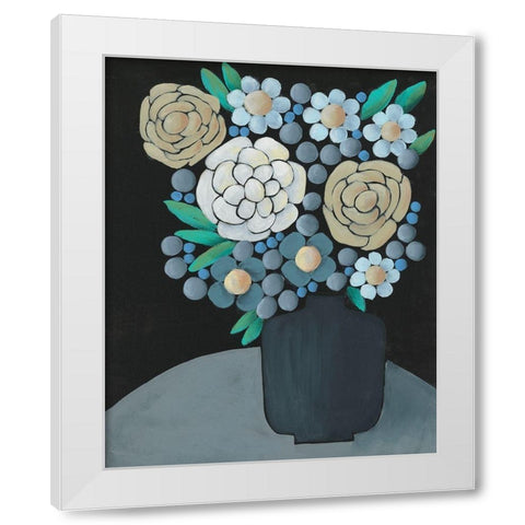 Gathering Floral I White Modern Wood Framed Art Print by Moore, Regina