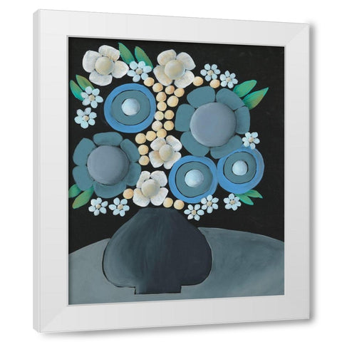 Gathering Floral II White Modern Wood Framed Art Print by Moore, Regina