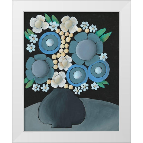 Gathering Floral II White Modern Wood Framed Art Print by Moore, Regina