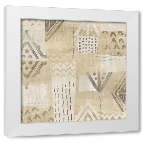 Sacred Windows I White Modern Wood Framed Art Print by Vess, June Erica