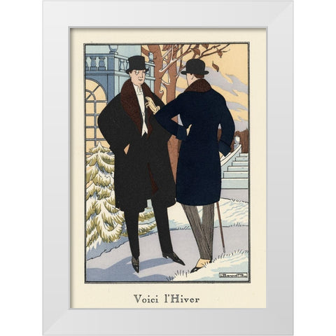Mens Fashion II White Modern Wood Framed Art Print by DeNardo, Laura
