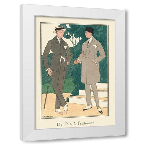 Mens Fashion III White Modern Wood Framed Art Print by DeNardo, Laura