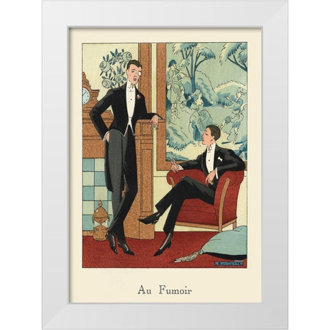 Mens Fashion IV White Modern Wood Framed Art Print by DeNardo, Laura