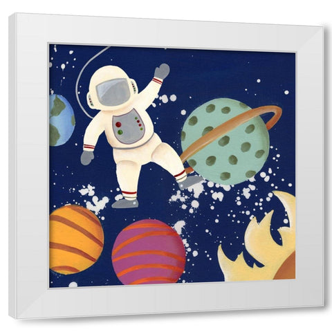 Future Space Explorer I White Modern Wood Framed Art Print by Moore, Regina