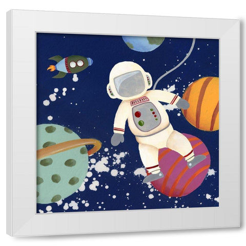Future Space Explorer II White Modern Wood Framed Art Print by Moore, Regina