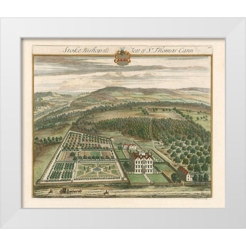 Kips Garden Views II White Modern Wood Framed Art Print by Kip, Johannes