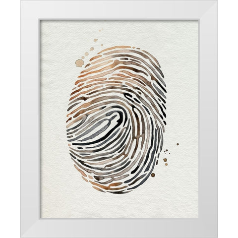 Finger Print II White Modern Wood Framed Art Print by Popp, Grace