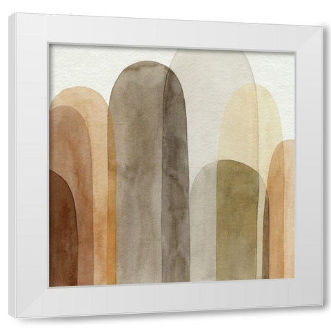 Desert Watercolor Arches I White Modern Wood Framed Art Print by Popp, Grace