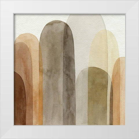 Desert Watercolor Arches I White Modern Wood Framed Art Print by Popp, Grace