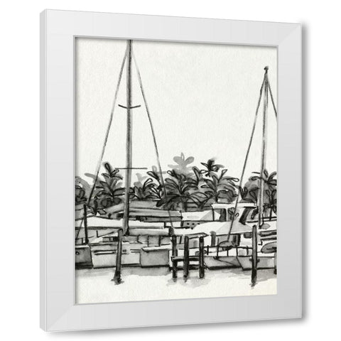 Neutral Tropics II White Modern Wood Framed Art Print by Caroline, Emma
