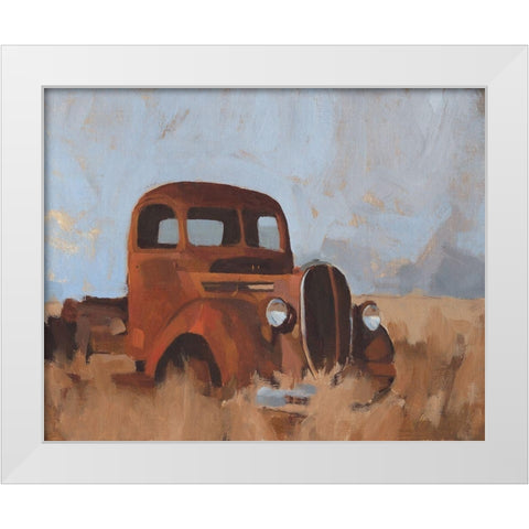 Farm Truck I White Modern Wood Framed Art Print by Green, Jacob