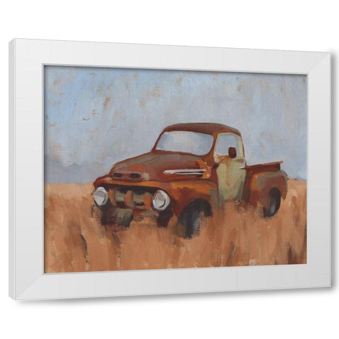 Farm Truck VI White Modern Wood Framed Art Print by Green, Jacob