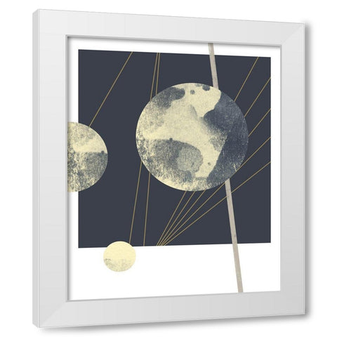 Planetary Weights II White Modern Wood Framed Art Print by Green, Jacob