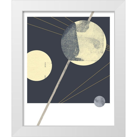 Planetary Weights III White Modern Wood Framed Art Print by Green, Jacob