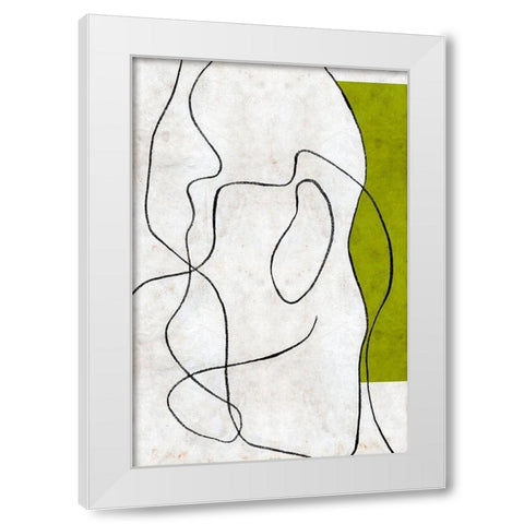 Presences I White Modern Wood Framed Art Print by Wang, Melissa