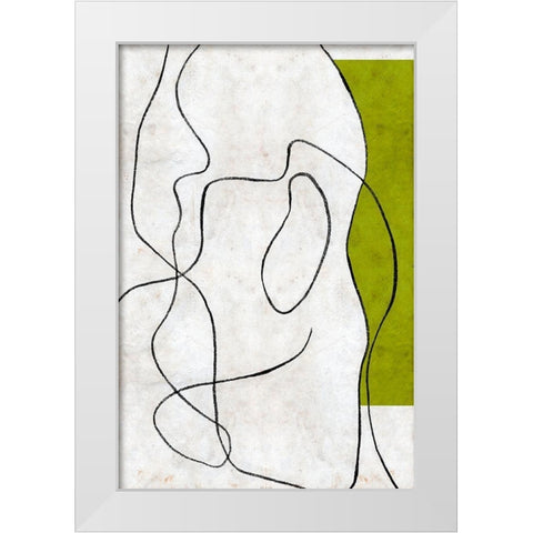 Presences I White Modern Wood Framed Art Print by Wang, Melissa