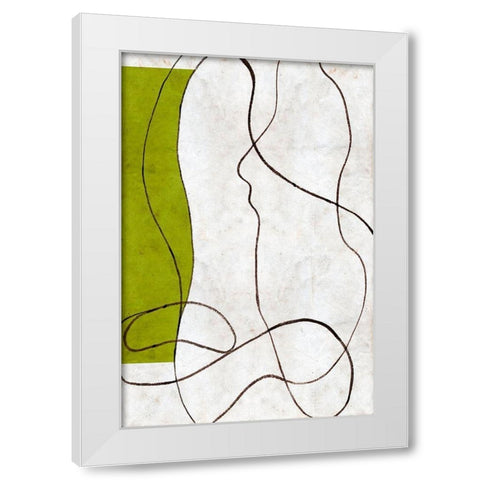 Presences II White Modern Wood Framed Art Print by Wang, Melissa