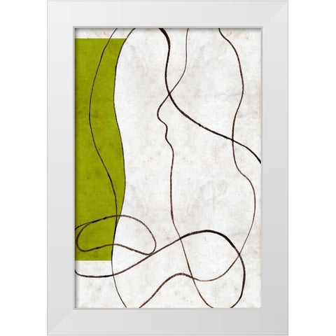 Presences II White Modern Wood Framed Art Print by Wang, Melissa