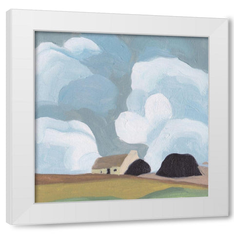 Another Place I White Modern Wood Framed Art Print by Wang, Melissa