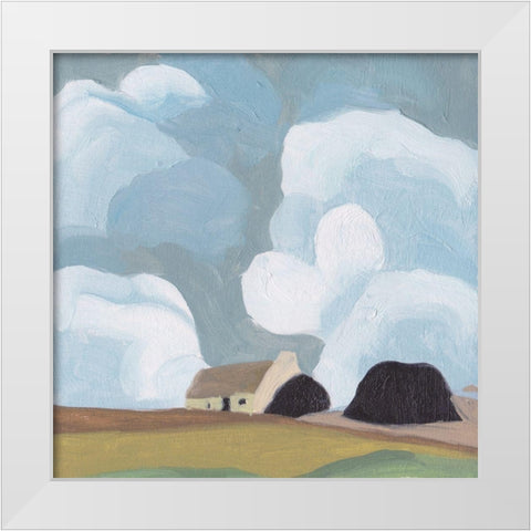 Another Place I White Modern Wood Framed Art Print by Wang, Melissa