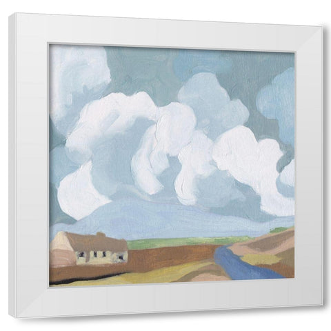 Another Place II White Modern Wood Framed Art Print by Wang, Melissa