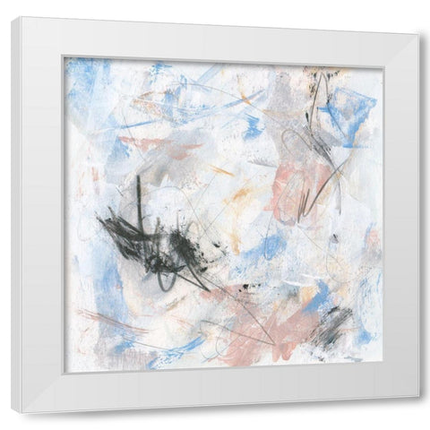 Surge III White Modern Wood Framed Art Print by Wang, Melissa