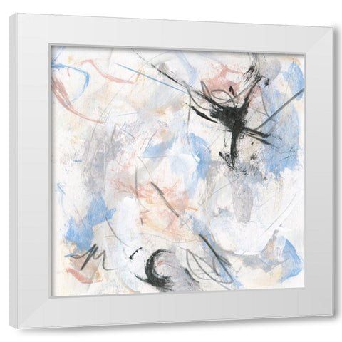 Surge IV White Modern Wood Framed Art Print by Wang, Melissa