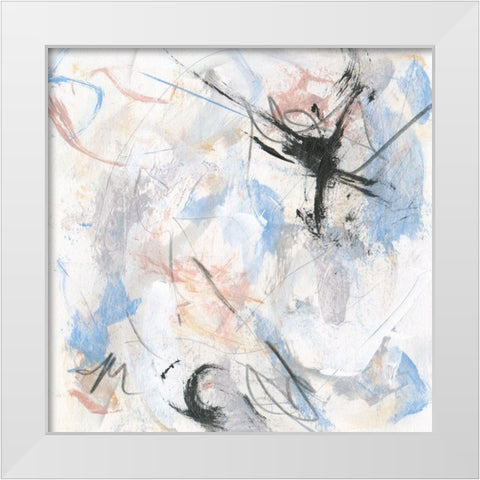 Surge IV White Modern Wood Framed Art Print by Wang, Melissa