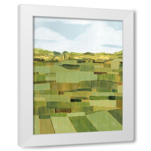 Woven Pasture I White Modern Wood Framed Art Print by Popp, Grace