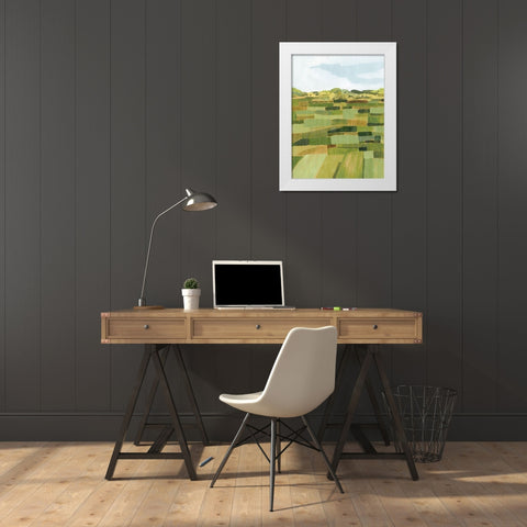 Woven Pasture II White Modern Wood Framed Art Print by Popp, Grace