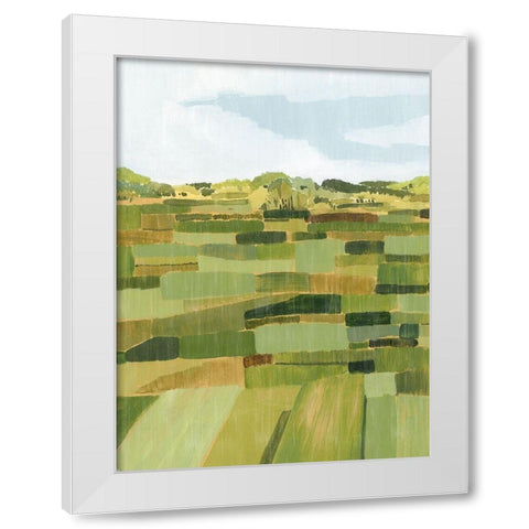 Woven Pasture II White Modern Wood Framed Art Print by Popp, Grace