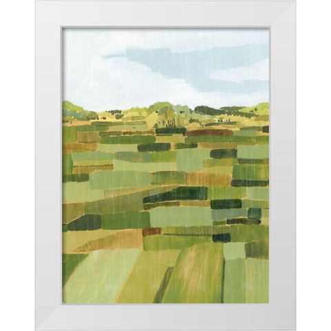 Woven Pasture II White Modern Wood Framed Art Print by Popp, Grace